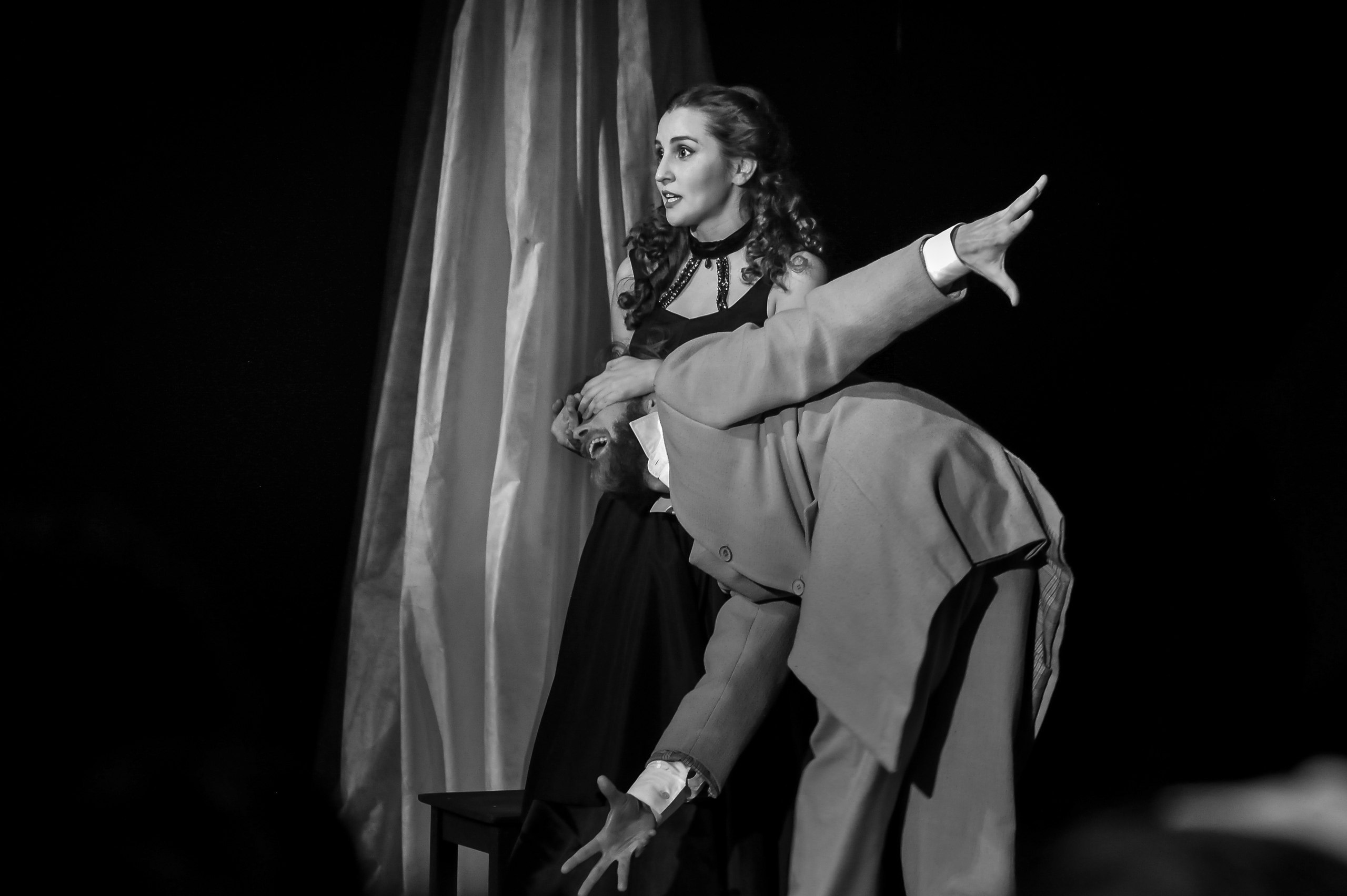 Ksenia as actress in theater Levendal Saint-Petersburg